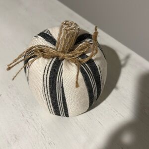 Small striped fabric pumpkin